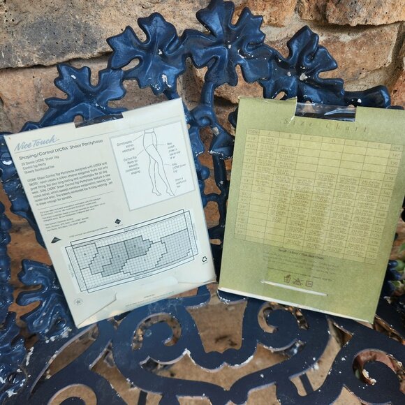 Legacy & Nice Touch Sheer & Opaque Control Top Tights Size C - Picture 2 of 6